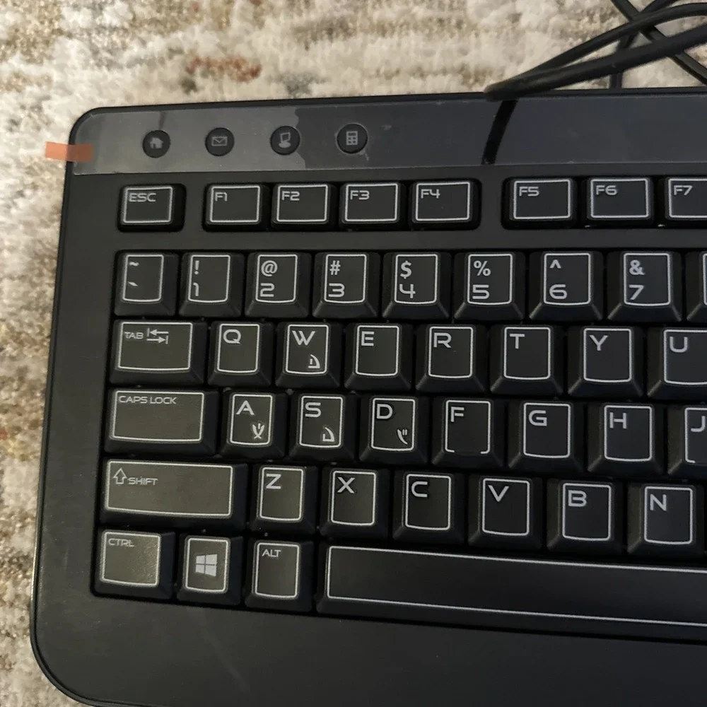 DELL ALIENWARE Black USB Wired Computer PC Gaming Multimedia Keyboard SK-8165